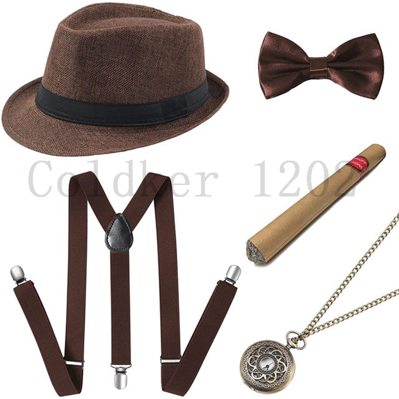 Free Ship Halloween 1920s Mens - Men'S Accessories In The 1920S 评论和价格