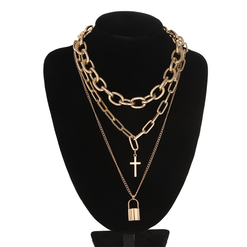 FNQUFUJ Layered grunge aesthet - Men Accessories Neck Chain 评论和价格