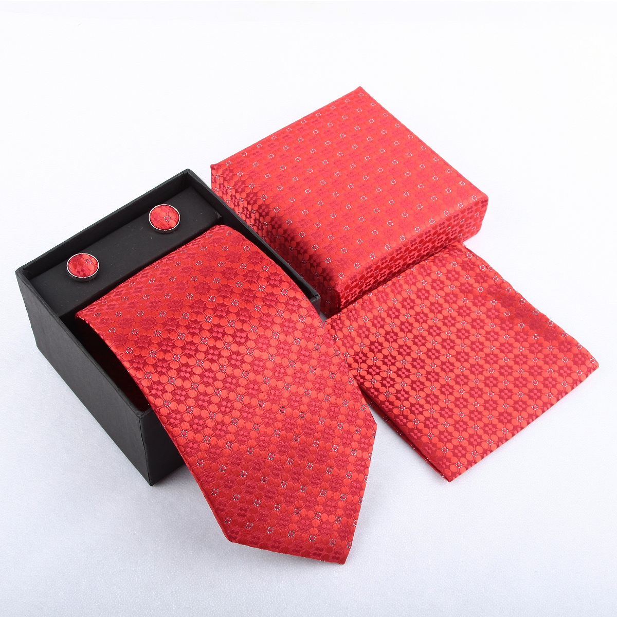 Casual Men's Neck Tie Handkerc - Neck Tie Set Box 评论和价格
