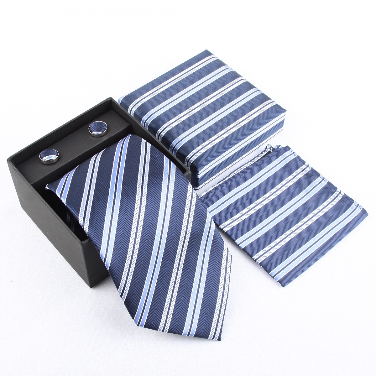 Casual Men's Neck Tie Handkerc - Neck Tie Set Box 评论和价格