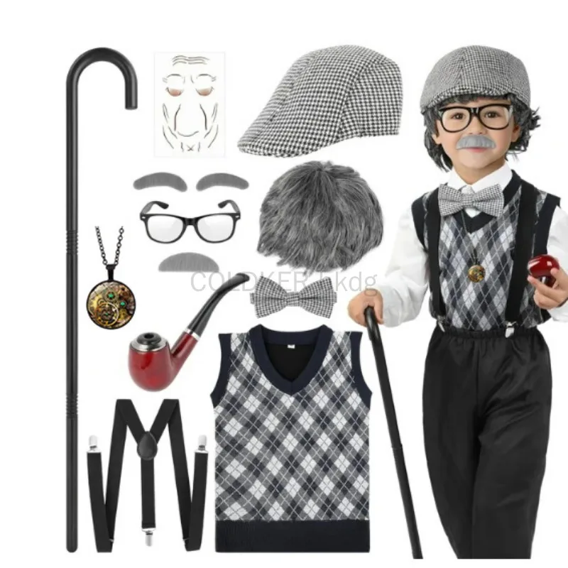 Halloween Festival Old Man Cos - Men'S Accessories In The 1920S 评论和价格