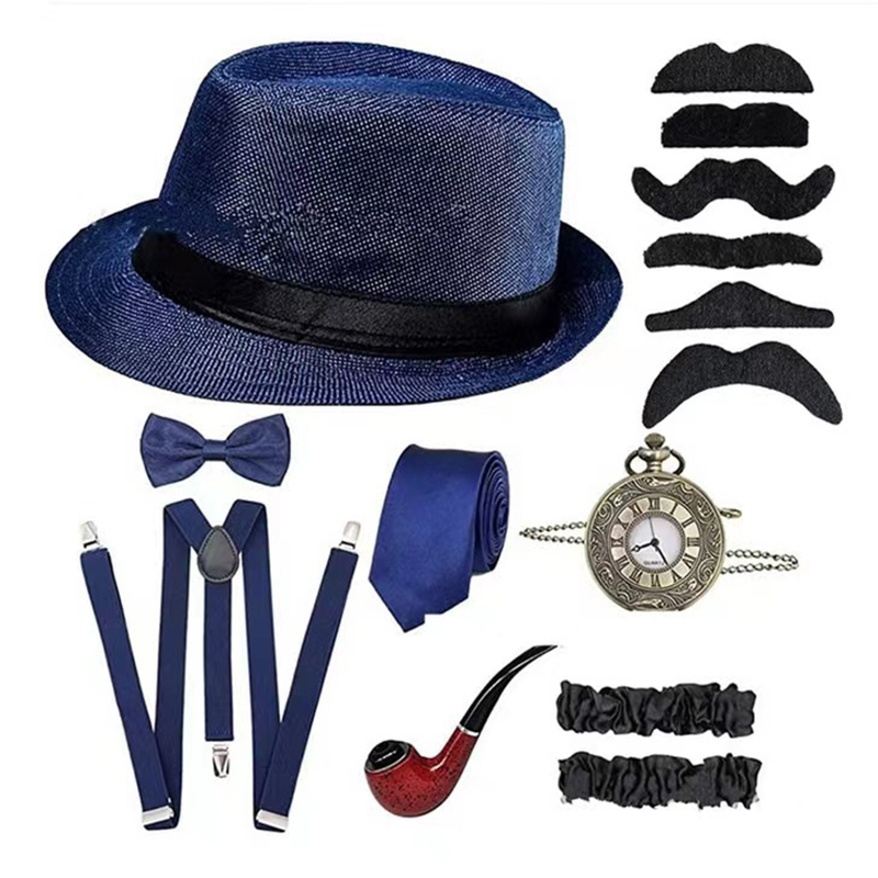 Halloween Cosplay 1920s Men Ac - Men'S Accessories In The 1920S 评论和价格
