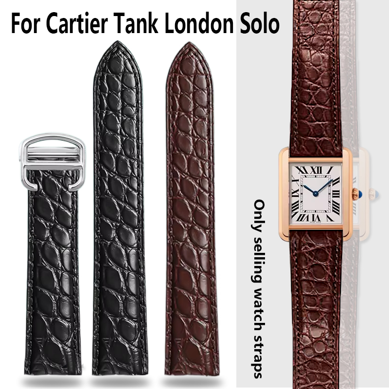 Crocodile Watchband 16 18 20 2 - Men'S Accessories Cartier 评论和价格