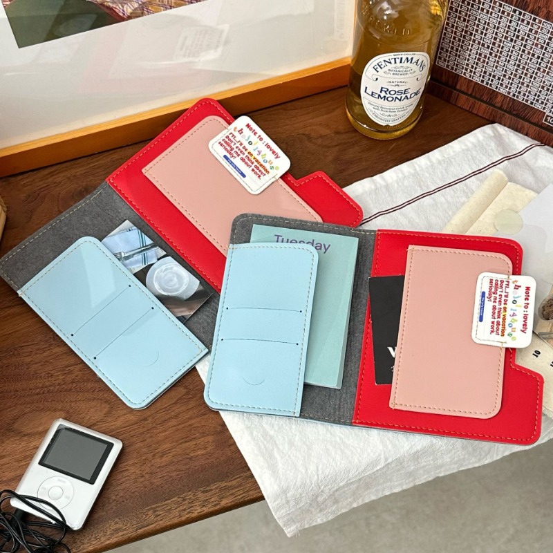 Ins Color Block Passport Holde - Travel Organizer Men 评论和价格