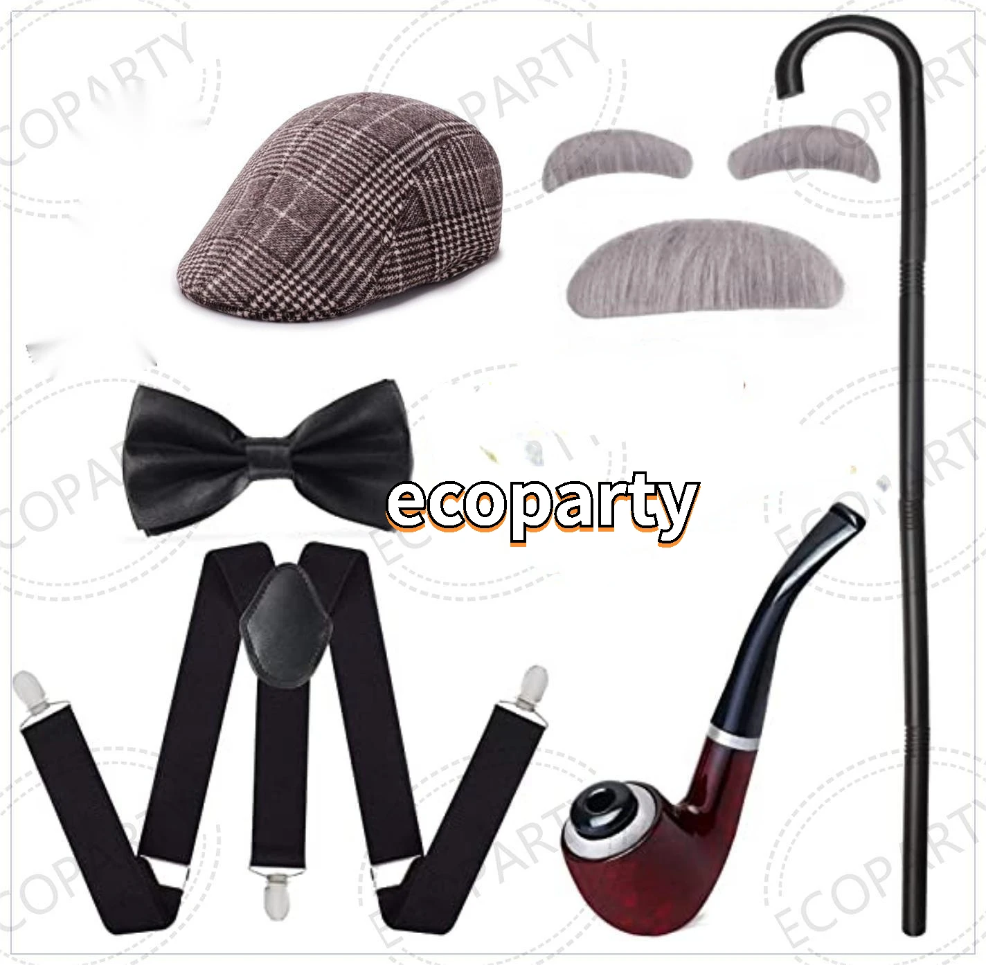 1920s Mens Gatsby Gangster Cos - Men'S Accessories In The 1920S 评论和价格