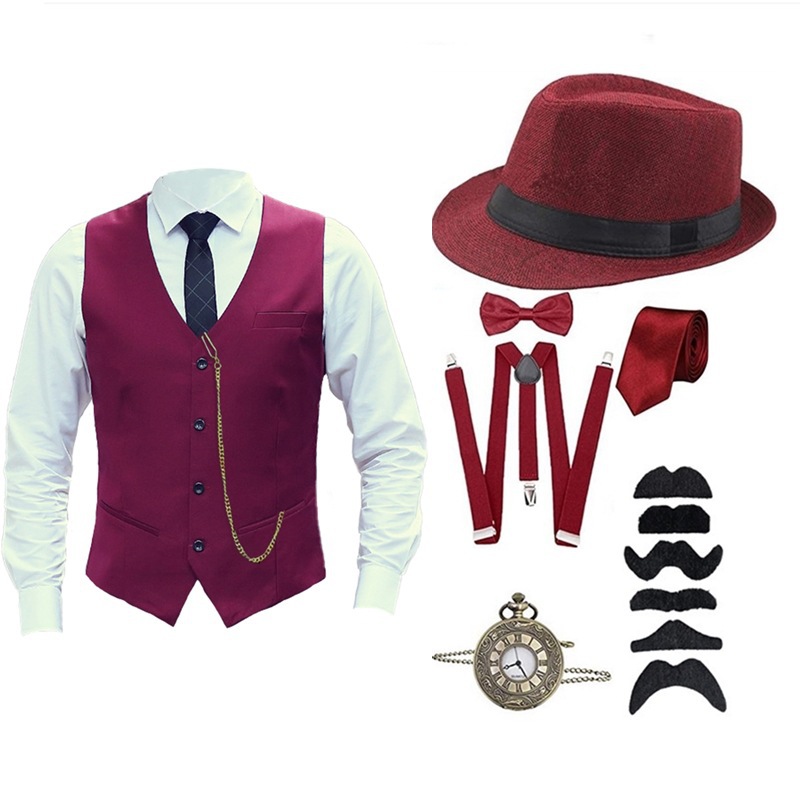 Halloween 1920s Men's Costume  - Men'S Accessories In The 1920S 评论和价格