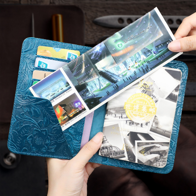 Genuine Leather Passport Holde - Travel Organizer Men 评论和价格
