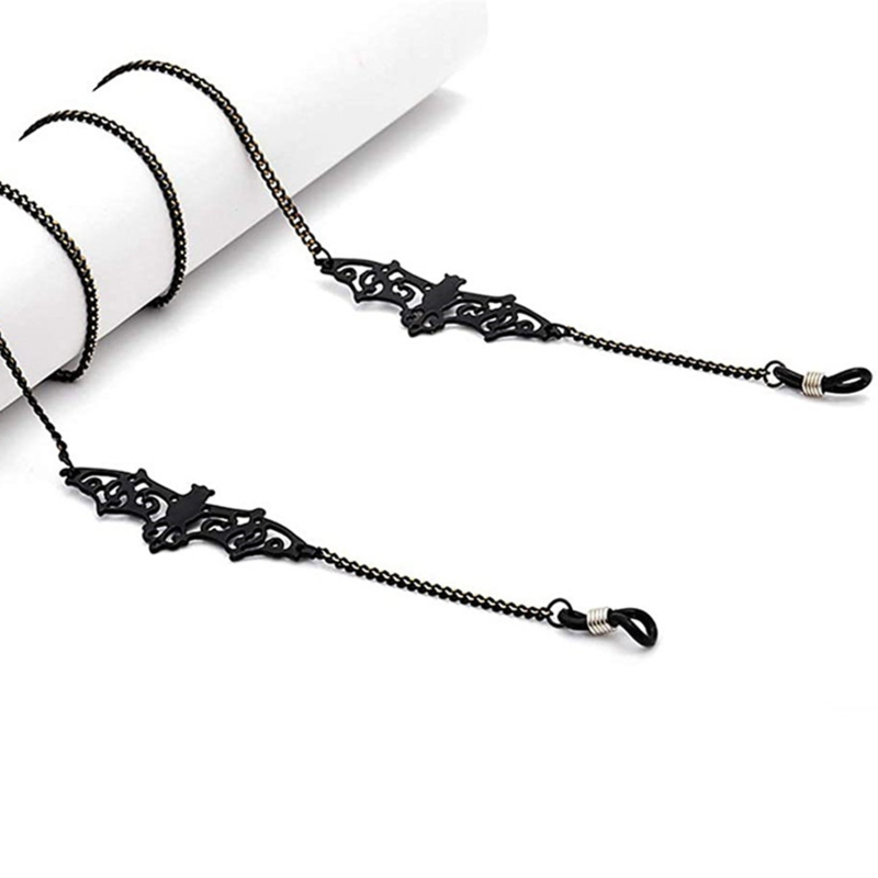 1-10PCS Gothic Bat Eyeglass Ch - Men Accessories Neck Chain 评论和价格