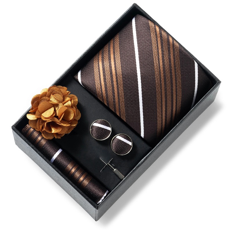 Luxury and Fashionable Men's T - Neck Tie Set Box 评论和价格