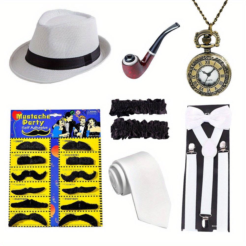 1920s Mens Gatsby Gangster Cos - Men'S Accessories In The 1920S 评论和价格