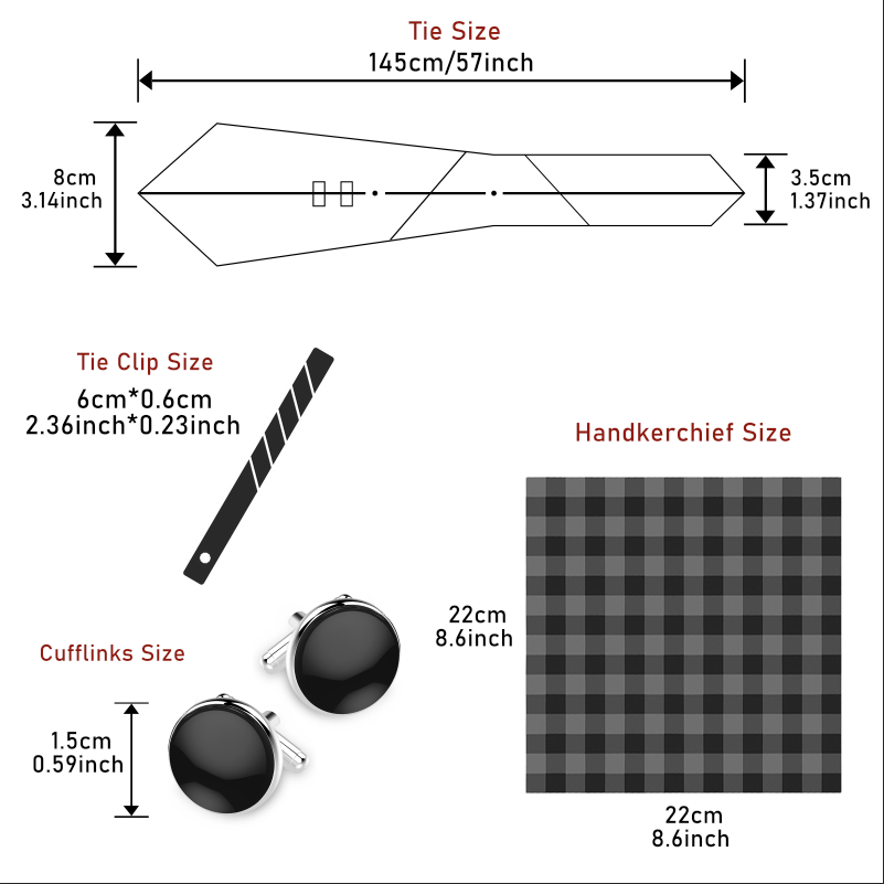Hot Sale 8 cm Tie Handkerchief - Neck Tie Set Box 评论和价格