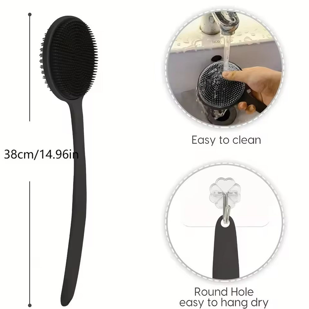 1pc Silicone Back Scrubber Bru - Men'S Accessories Types 评论和价格