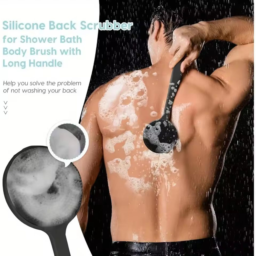 1pc Silicone Back Scrubber Bru - Men'S Accessories Types 评论和价格