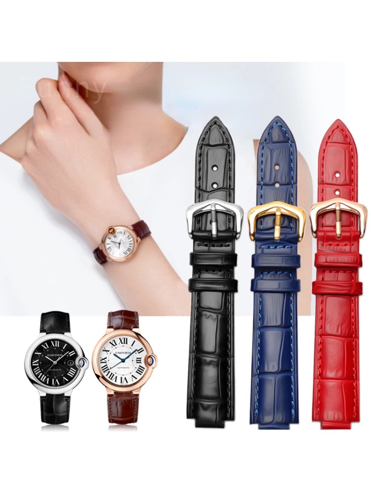 Genuine Leather Watch Strap fo - Men'S Accessories Cartier 评论和价格