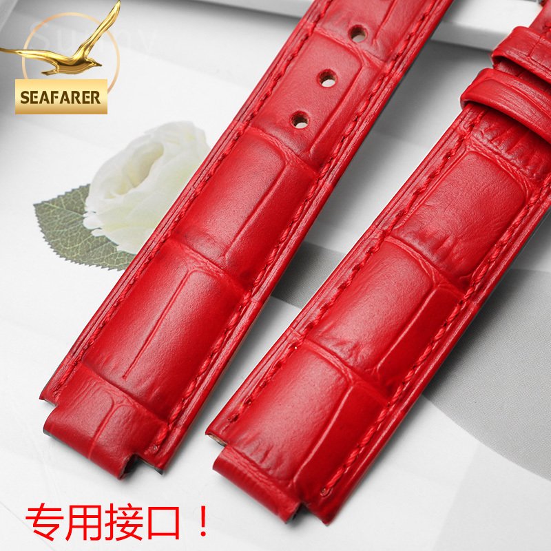 Genuine Leather Watch Strap fo - Men'S Accessories Cartier 评论和价格