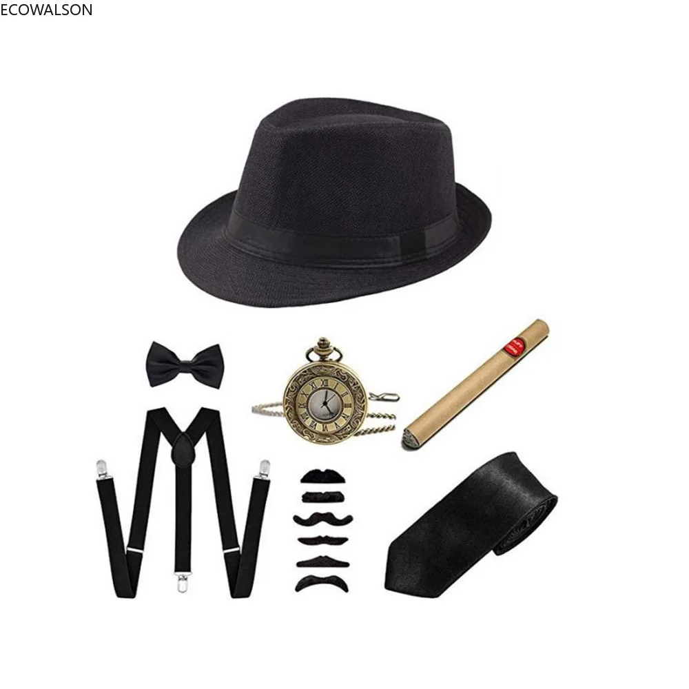 5 Pieces Stage Clothing Access - Men'S Accessories In The 1920S 评论和价格