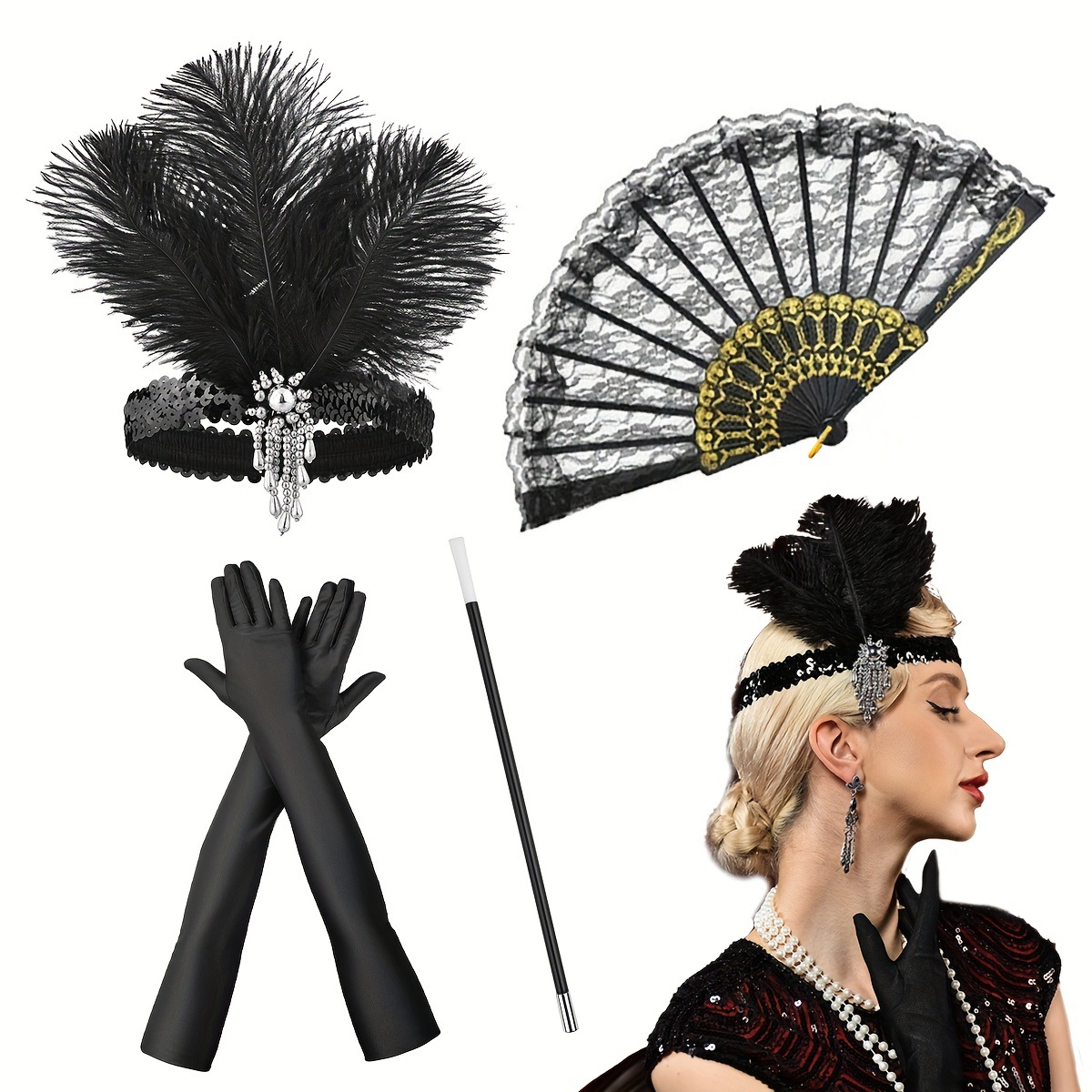 Children's Men's 1920s Retro O - Men'S Accessories In The 1920S 评论和价格