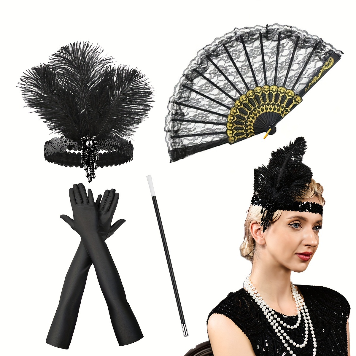 Children's Men's 1920s Retro O - Men'S Accessories In The 1920S 评论和价格