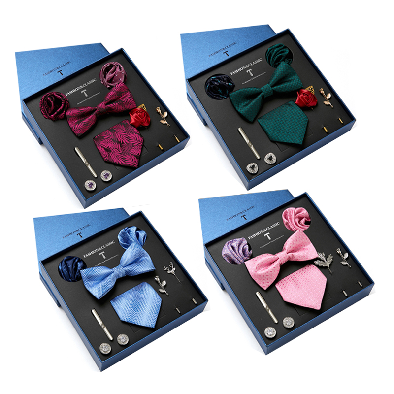 Green Mens Tie Gift Box Paisle - Neck Tie Set Box 评论和价格