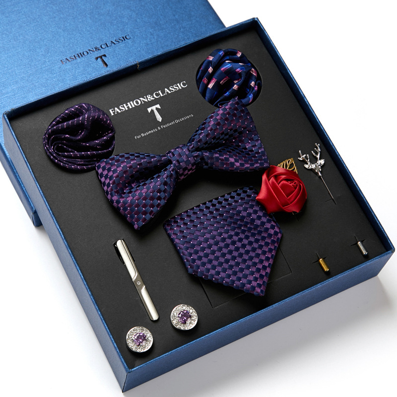 Green Mens Tie Gift Box Paisle - Neck Tie Set Box 评论和价格