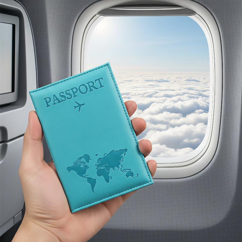PU Leather Passport Holder Scr - Travel Organizer Men 评论和价格