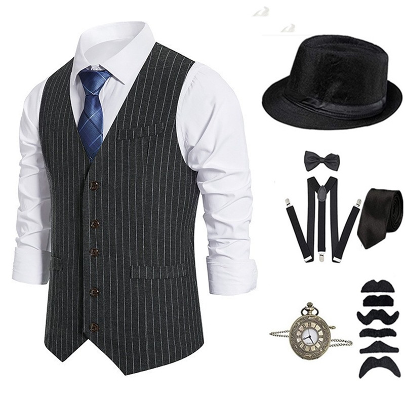 Men's Gangster Costume And Acc - Men'S Accessories In The 1920S 评论和价格