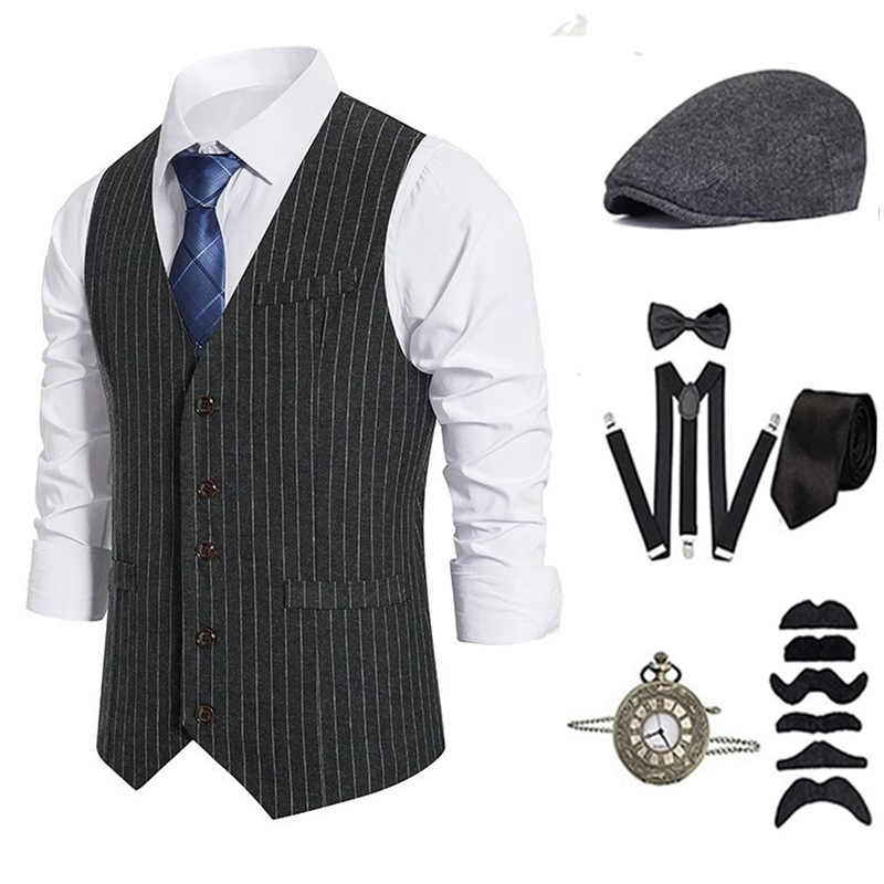 Men's Gangster Costume And Acc - Men'S Accessories In The 1920S 评论和价格
