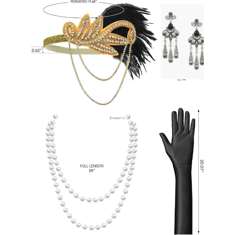20er 1920s Dresses for Women,  - Men'S Accessories In The 1920S 评论和价格