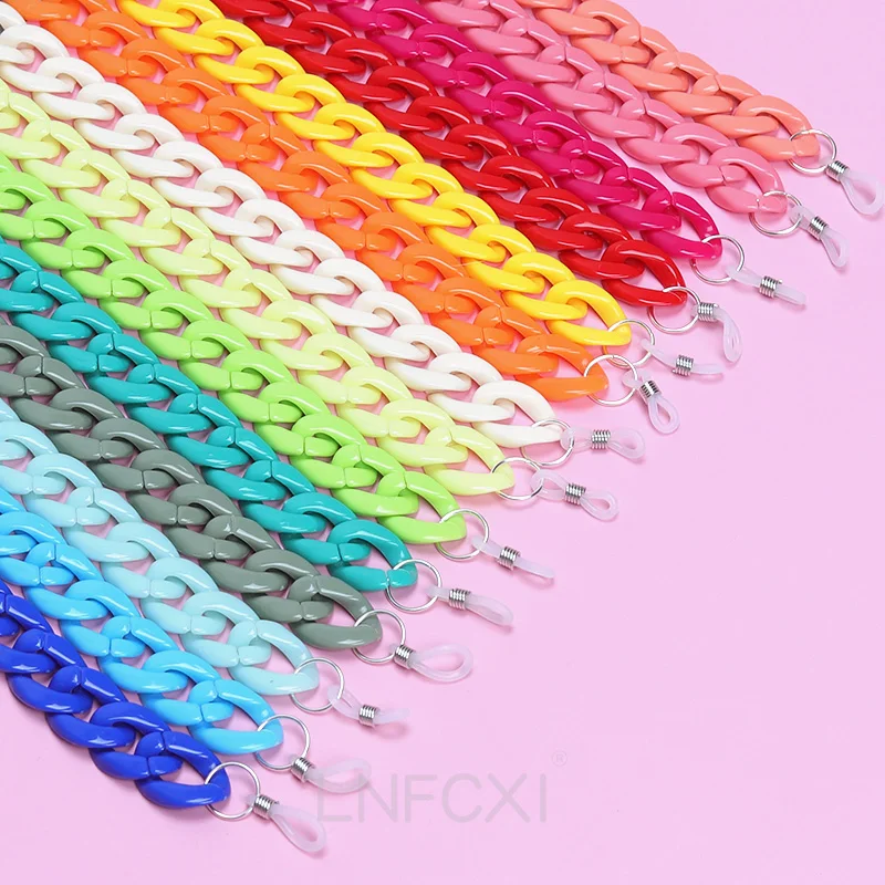 JNPCXI Fashion Acrylic Sunglas - Men Accessories Neck Chain 评论和价格