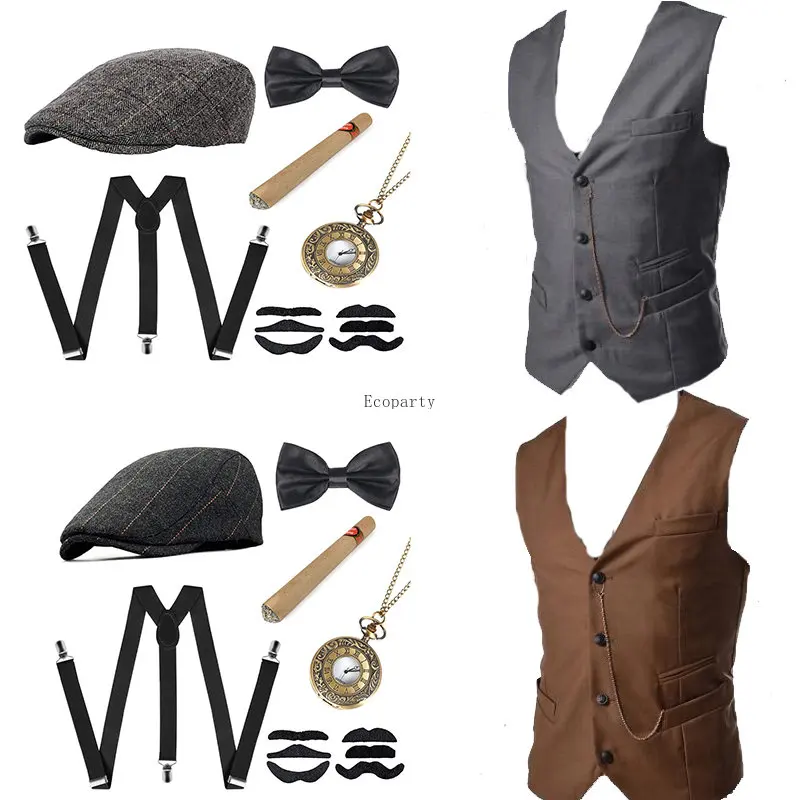 Men's Gangster Costume And Acc - Men'S Accessories In The 1920S 评论和价格