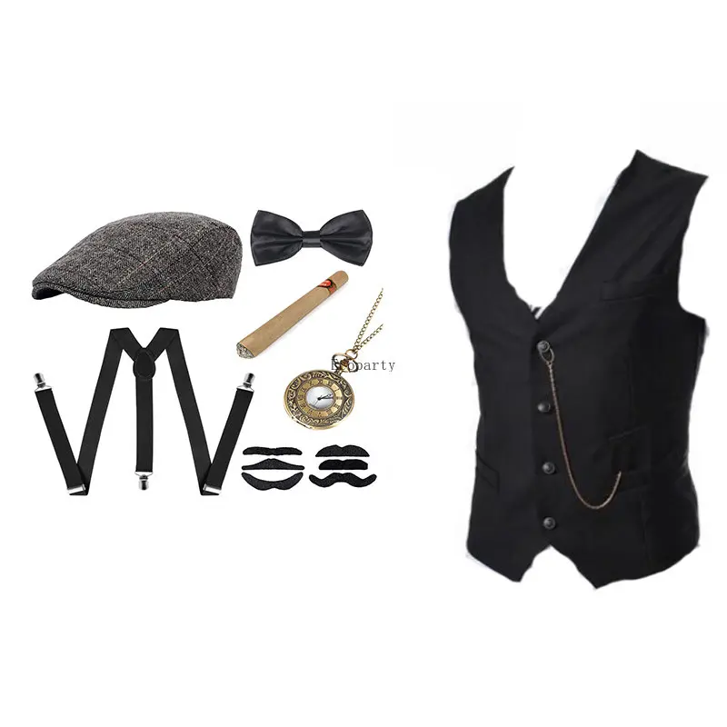 Men's Gangster Costume And Acc - Men'S Accessories In The 1920S 评论和价格