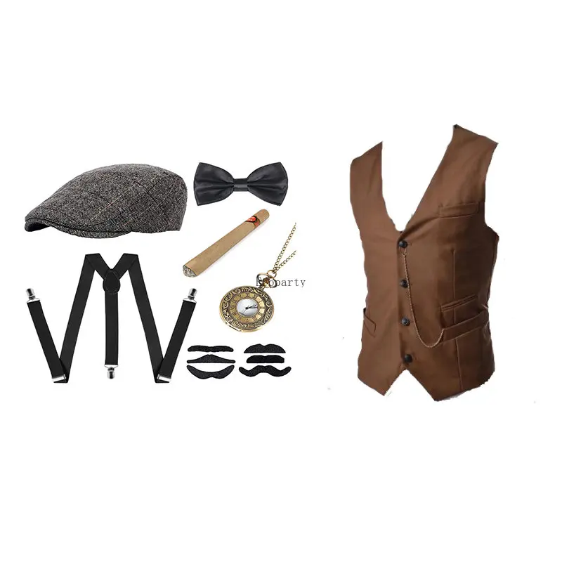 Men's Gangster Costume And Acc - Men'S Accessories In The 1920S 评论和价格