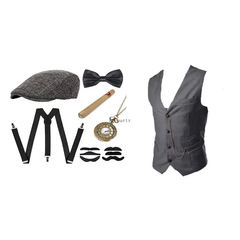 Men's Gangster Costume And Acc - Men'S Accessories In The 1920S 评论和价格