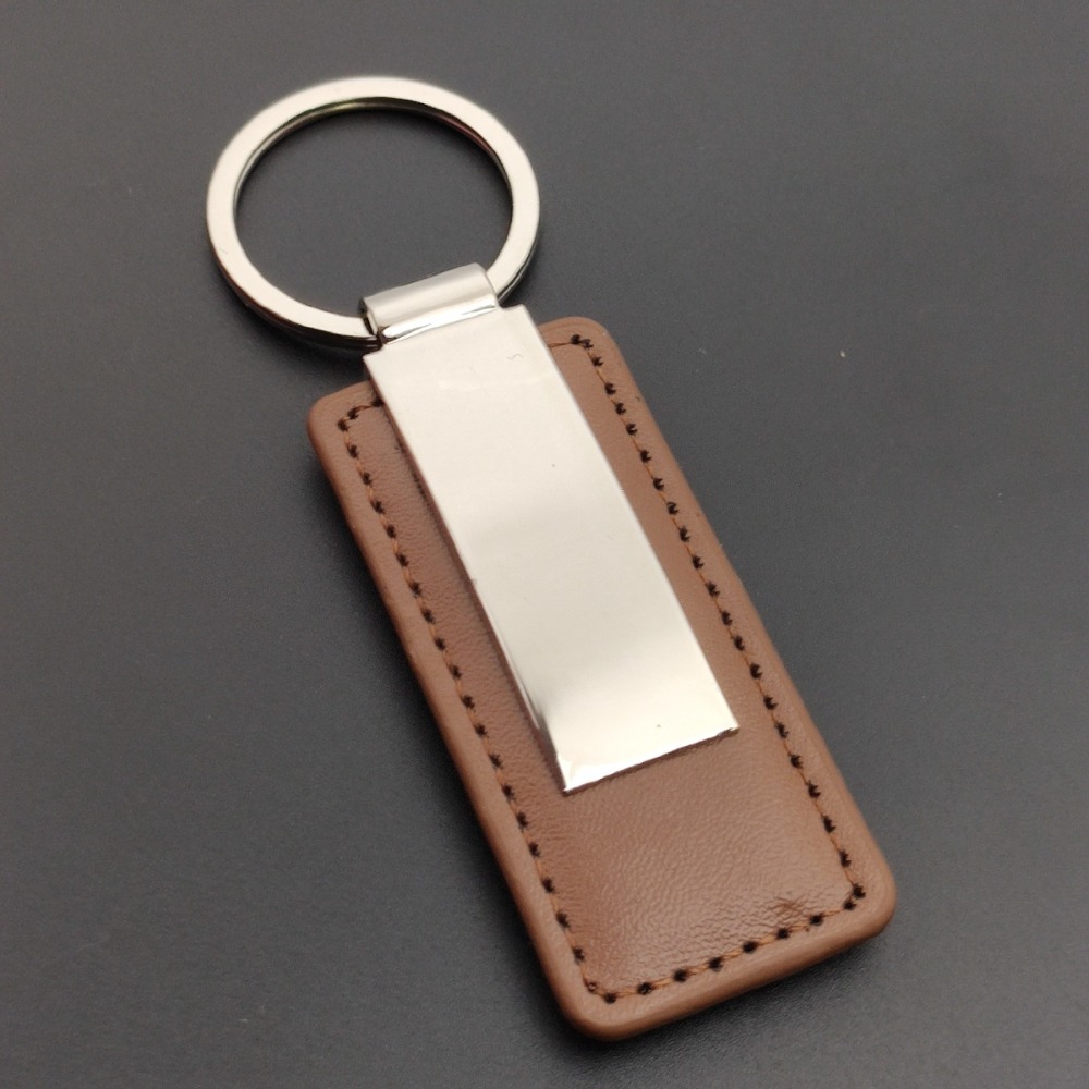 Leather Keychain with Zinc All - Men Accessories All 评论和价格
