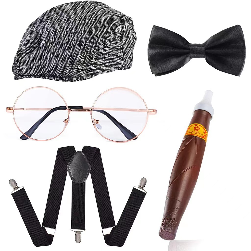 Cosplay Holiday Party Old Man  - Men'S Accessories In The 1920S 评论和价格