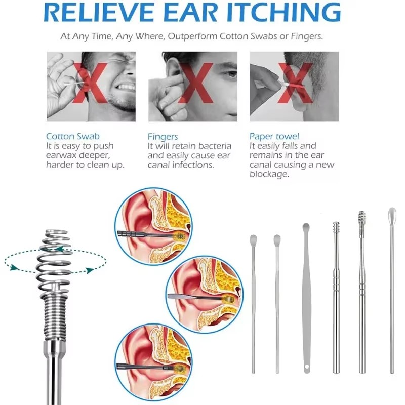 6Pcs Ear Wax Pickers Earwax Re - Men'S Accessories Types 评论和价格