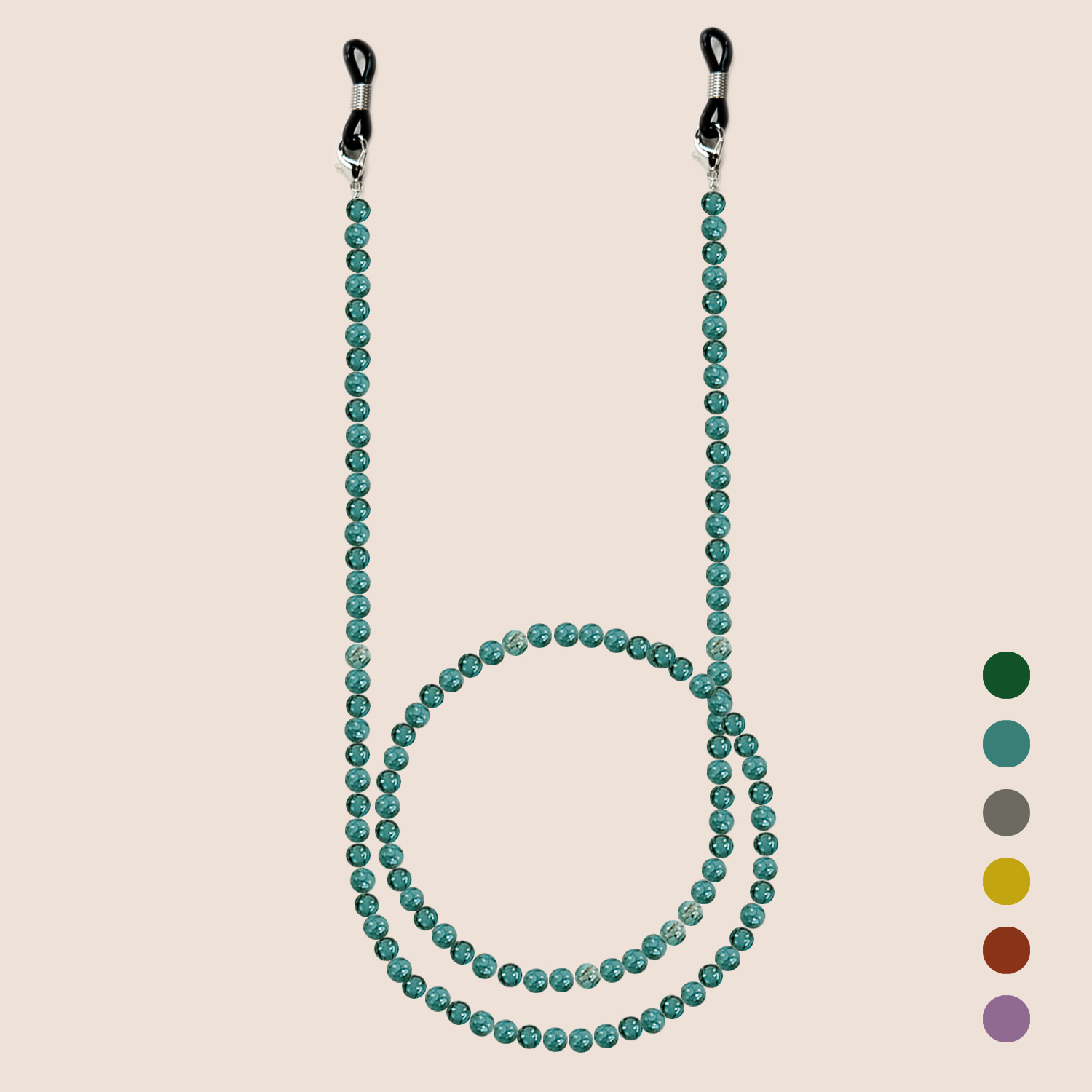 Chinese Style Glass Beaded Eye - Men Accessories Neck Chain 评论和价格