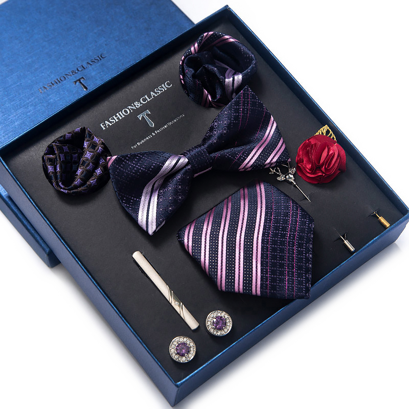 Holiday Present Tie Handkerchi - Neck Tie Set Box 评论和价格