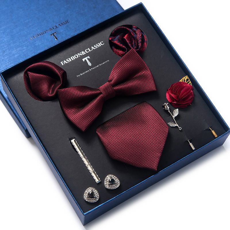 Holiday Present Tie Handkerchi - Neck Tie Set Box 评论和价格