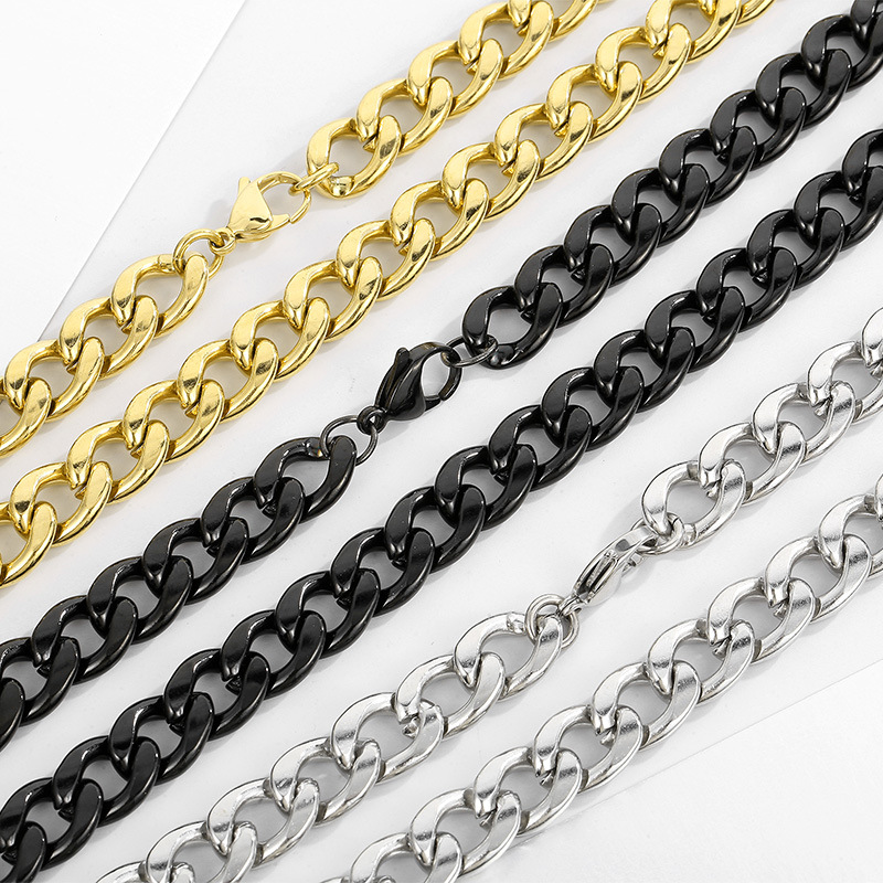 HNSP 316L Stainless Steel Cuba - Men Accessories Neck Chain 评论和价格