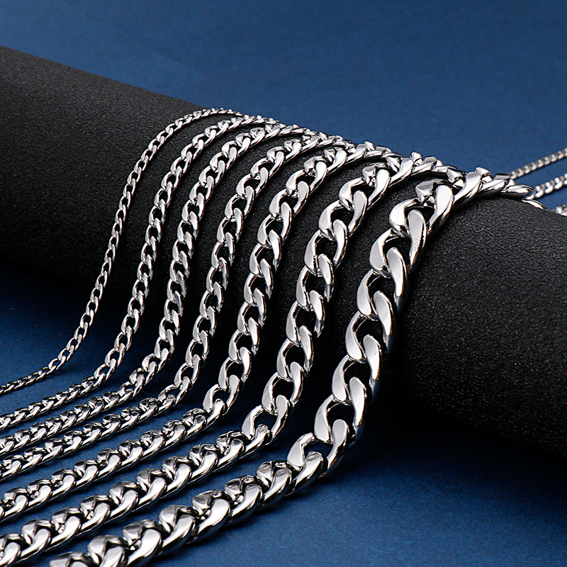 HNSP 316L Stainless Steel Cuba - Men Accessories Neck Chain 评论和价格
